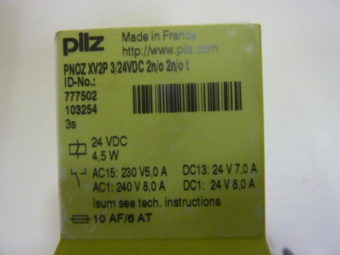 PILZ Safety Relay PNOZXV2P3/24VDC2N/O2N/OT #66600