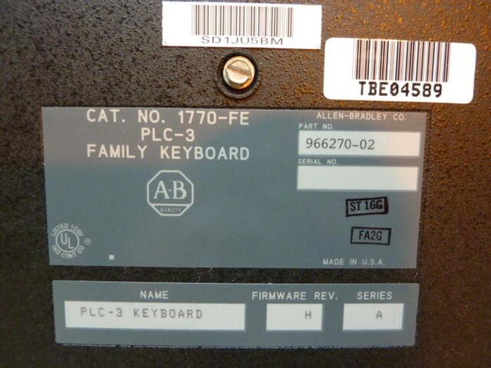 ALLEN BRADLEY Keyboard 1770-FE SER A #28850