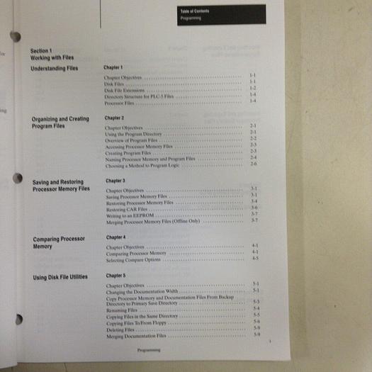 Used ALLEN BRADLEY Programming Manual 6200-6.4.7 #70956