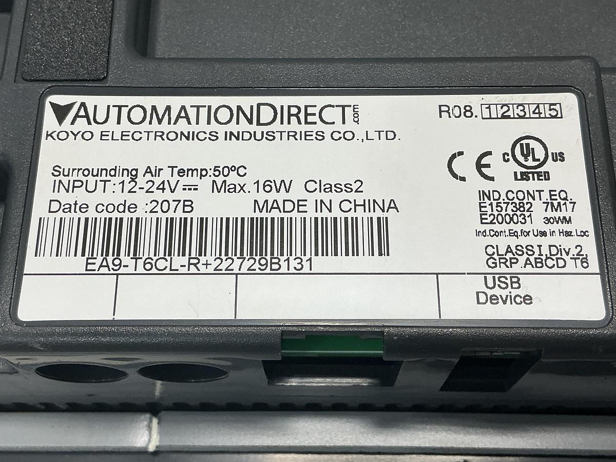 Used AUTOMATIONDIRECT EA9-T6CL-R+22729B131