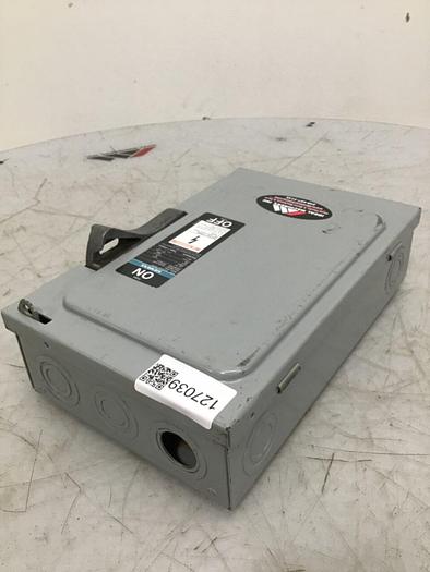 Used SIEMENS 30 Amp Disconnect Switch F351 #127039