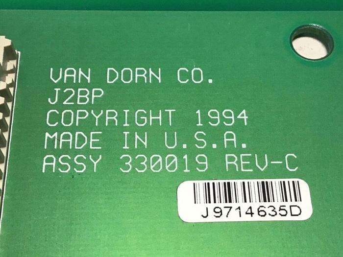 Used VAN DORN Circuit Board 330019 PC330-019 330-019 Used