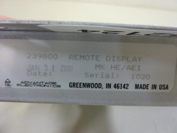 Used ADVANTAGE CONTROLS Temperature Control 239800 #52124