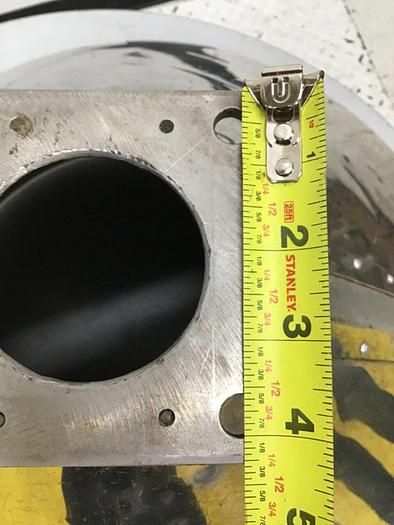 Used METAL FABRICATOR Hopper w/ Lid HOPPER USED #128601