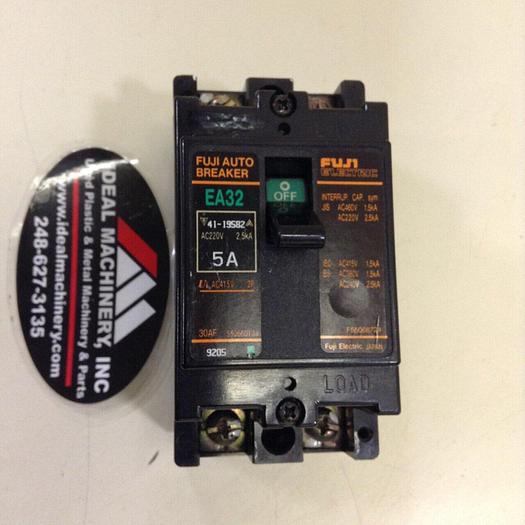 Used FUJI ELECTRIC 5 Amp Circuit Breaker EA32-5 #75760