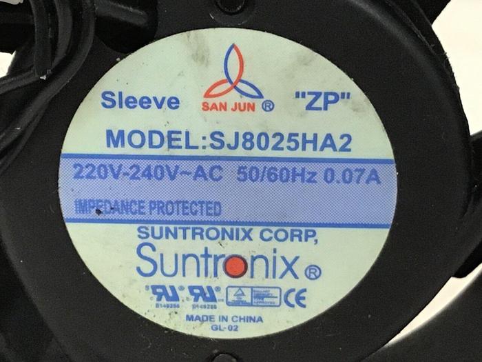 Used SUNTRONIX Cooling Fan SJ8025HA2 Used