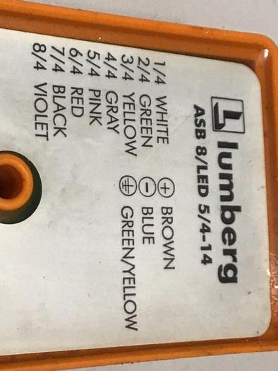 Used LUMBERG Distribution Box ASB 8/LED 5/4-14 #130707