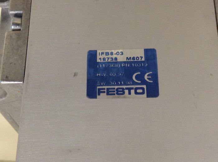Used FESTO Control Block w/ Valves IFB8-03 #70458