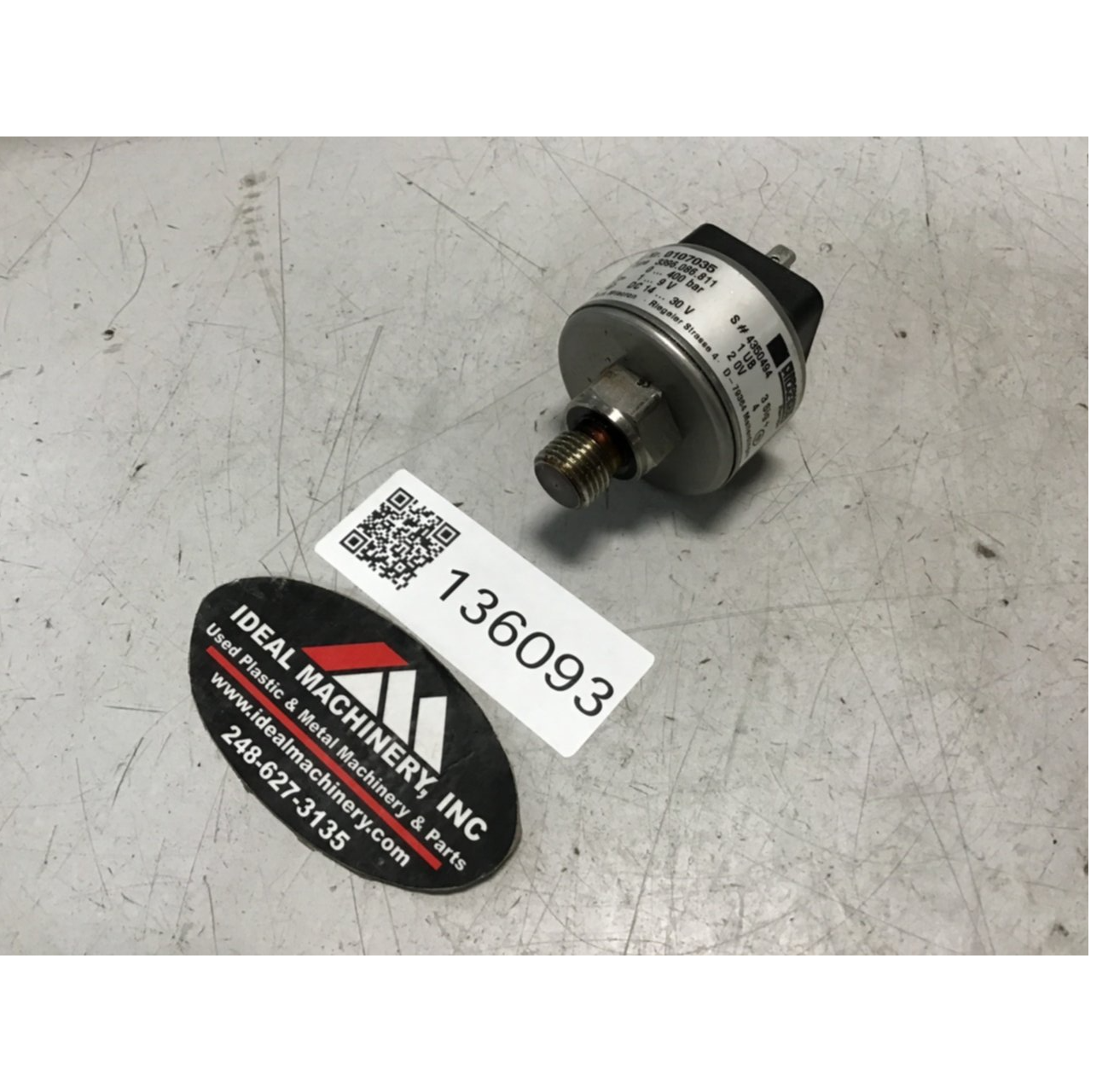 Used MILACRON Pressure Sensor 3396.086.811 Used