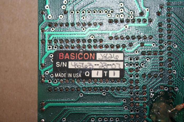 Used BASICON Circuit Board J826 #24922