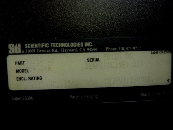 Used STI Light Curtain Control 43268-06 #59820