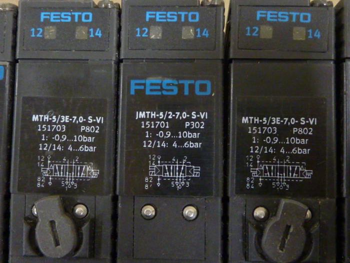 Used FESTO Control Block w/ Valves IFB8-03 #52809
