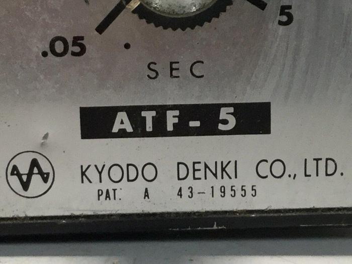 Used KYODO DENKI Off Delay Timer ATF-5 #109195