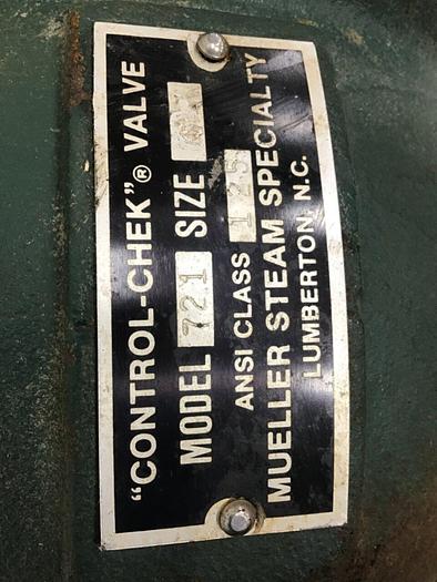 Used MUELLER STEAM SPECIALTY Control-Chek Valve 721 / CCV #128064