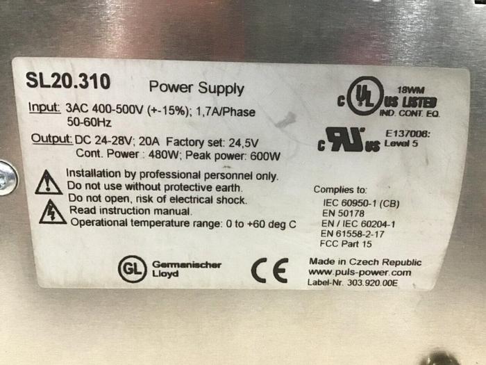 Used PULS Power Supply SL20.310 #135121
