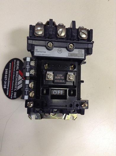 Used ALLEN BRADLEY DC Contactor 107748 #75227