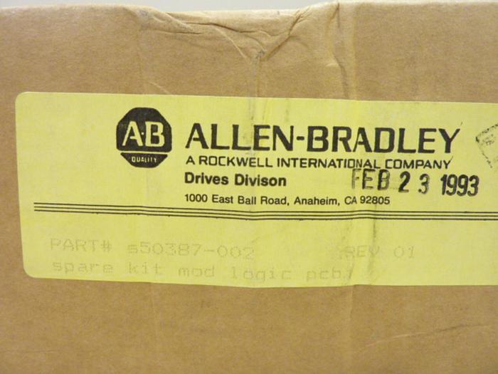 ALLEN BRADLEY Modulator Logic Board S50387-002 #42016