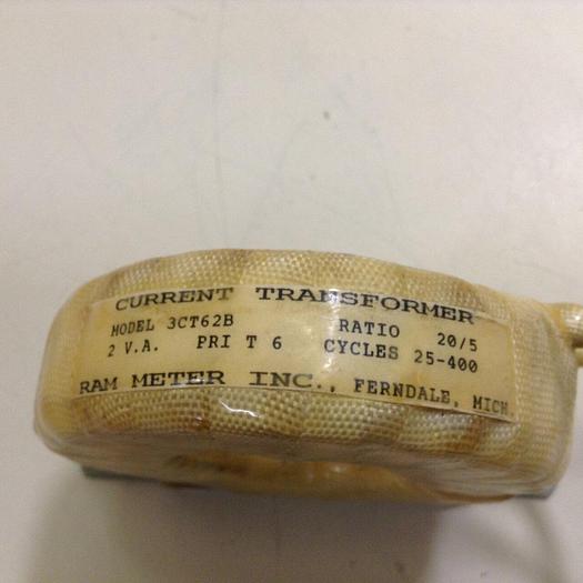 Used RAM METER INC 0.002 kVA Current Transformer 3CT62B #82073