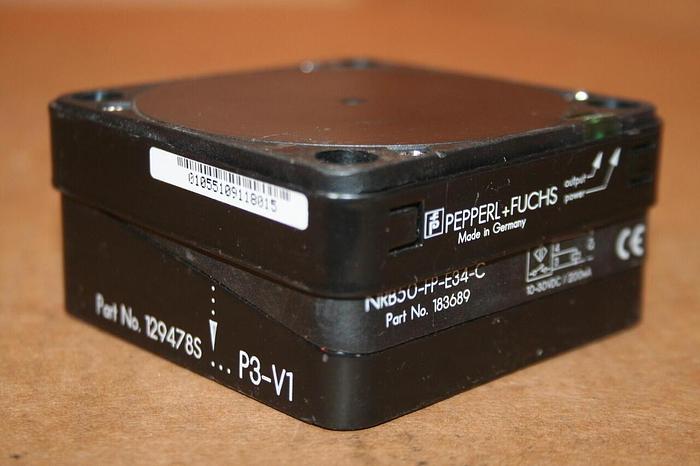 Used PEPPERL & FUCHS Inductive Sensor NRB50-FP-E34-C Used