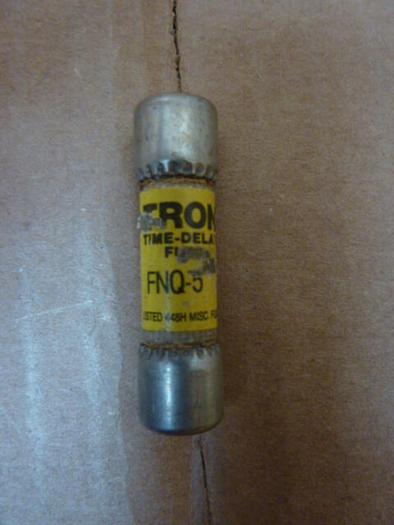 Used TRON / BUSSMANN 5 Amp Fuse FNQ-5 #26712