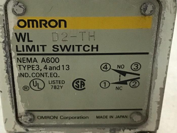 Used OMRON Limit Switch WLD2-TH #121628