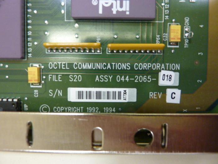 Used OCTEL Circuit Board 244-2065-018 #56331