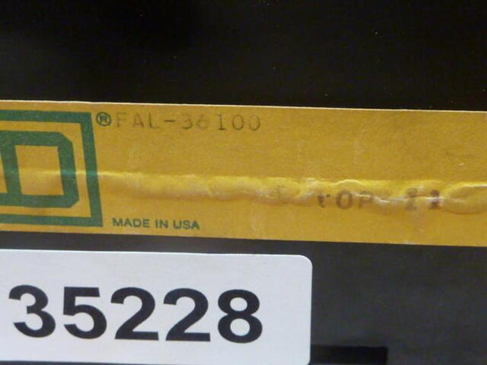 Used SQUARE D 100 Amp Circuit Breaker FAL63100 #35228