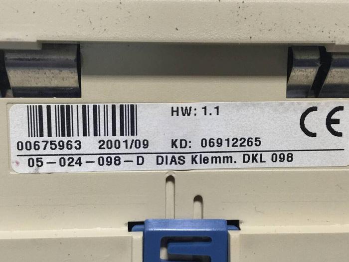 Used SIGMATEK CPU Base DKL098 05-024-098-D #100629