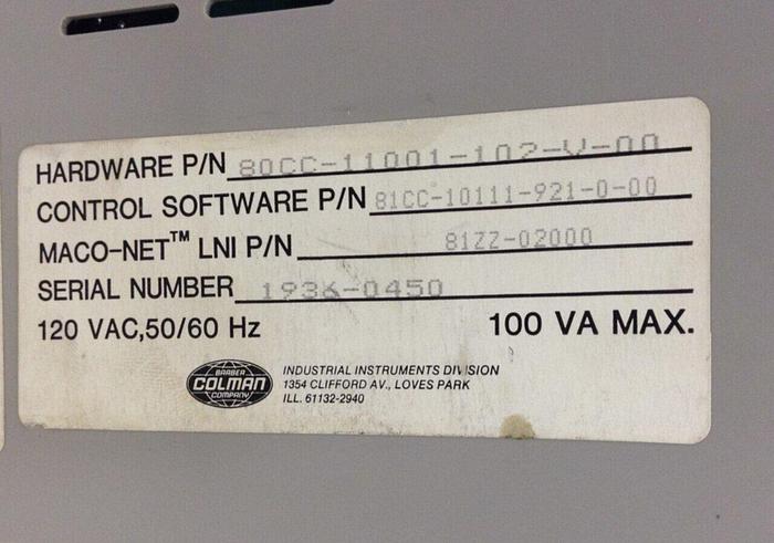 Used BARBER COLMAN Module 80CC-11001-102-V-00 #80103