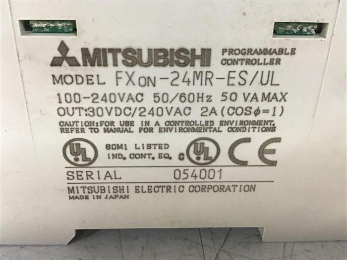 Used MITSUBISHI Controller FXON-24MR-ES/UL Used
