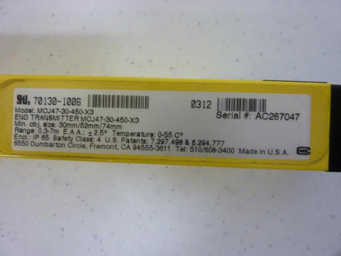 Used STI Light Curtain Transmitter MCJ47-30-450-X3 #49829