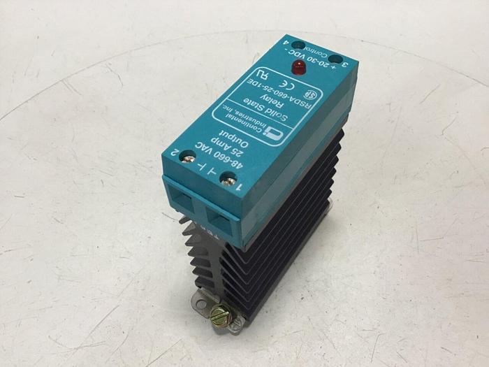 Used CONTINENTAL INDUSTRIES Solid State Relay RSDA-660-25-1DE #138147