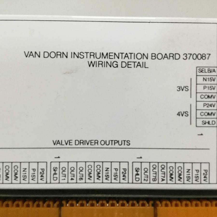 Used VAN DORN Instrumentation Board 370087 USED