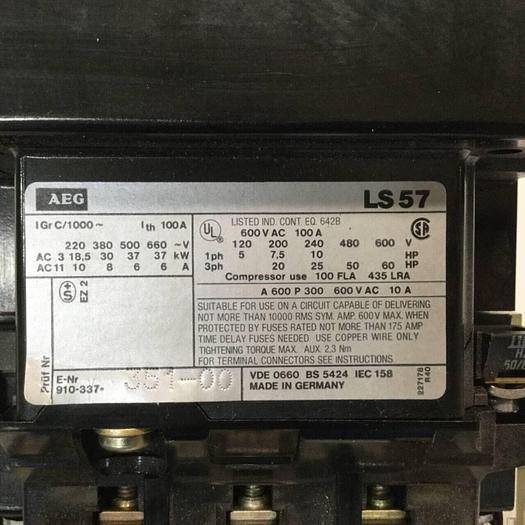 Used AEC Contactor LS57 #94340