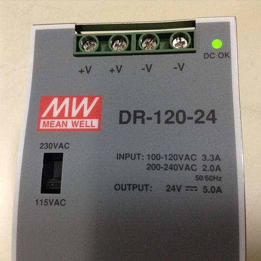 Used MEAN WELL Power Supply DR-120-24 #85521