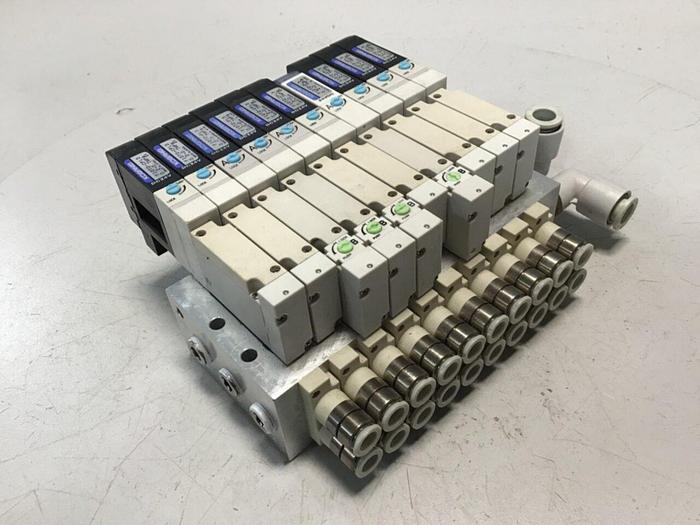 Used KOGANEI Manifold w/ Valves F10M10AJ #120927