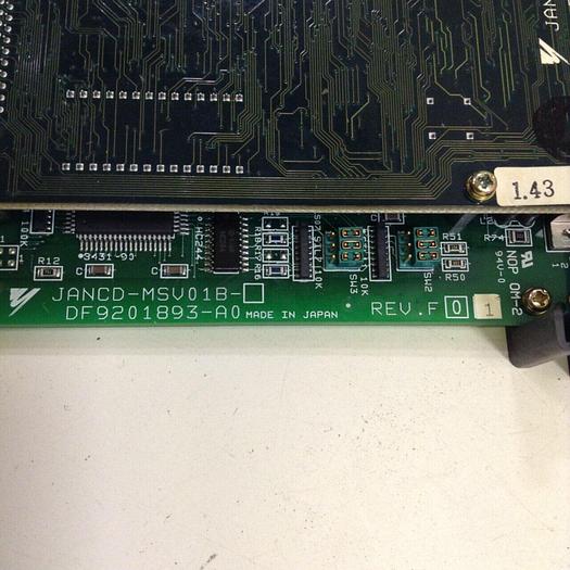 Used YASKAWA Circuit Board JANCD-MSV01B REV F01 #76720