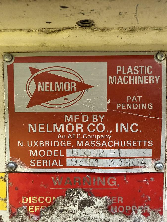 Used NELMOR G1012P1 Grinder Granulator Plastic USED #152636
