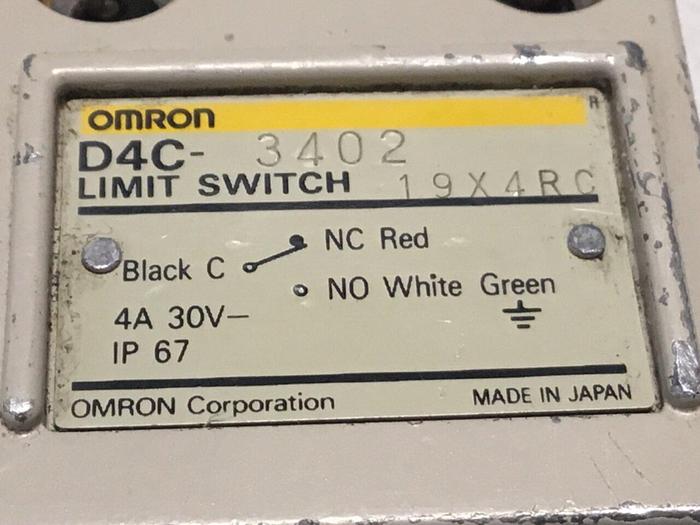 Used OMRON Limit Switch D4C-3402 #128485