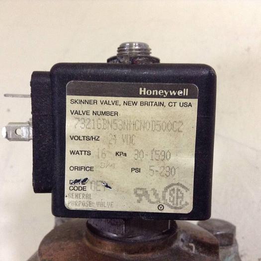 Used HONEYWELL Solenoid Valve 7321GBN53NMCN0D500C2 #73692