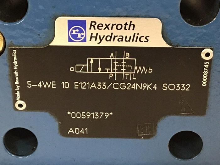 Used REXROTH Valve 54WE10E121A33/CG24N9K4 SO332 #126856