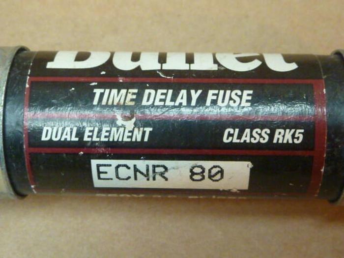 Used BULLET 80 Amp Fuse ECNR-80 #31266