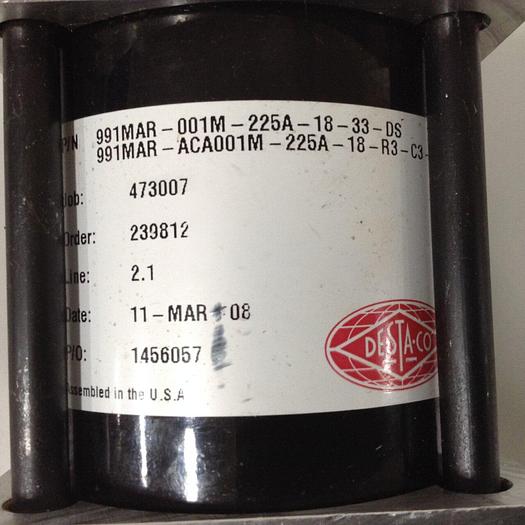 Used DESTACO Pneumatic Hold Clamp 991MAR-001M-225A-18-33-DS #90107