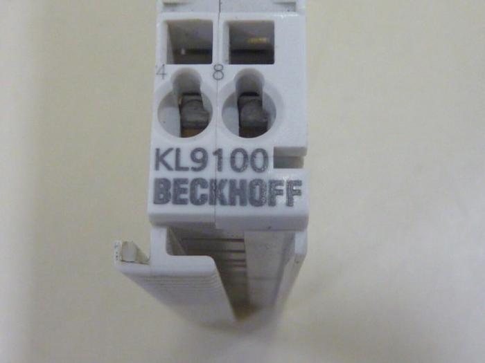 Used BECKHOFF Power Supply Terminal KL9100 #64536