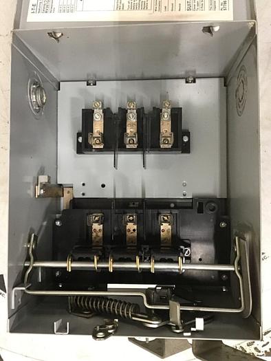 Used ITE SIEMENS 30 Amp Bus Disconnect Switch RV361G #137250
