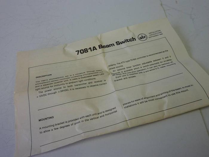 Used ATC Beam Switch 7081AR4D4NLX Used