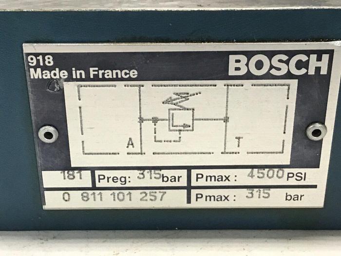 Used BOSCH Valve 0 811 101 257 #144664