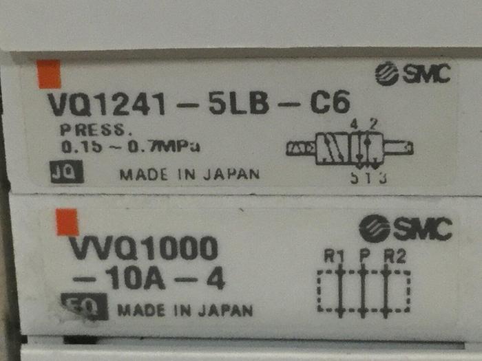 Used SMC Valve VVQ1000-10A-4 / VQ1241-5LB-C6 #104395