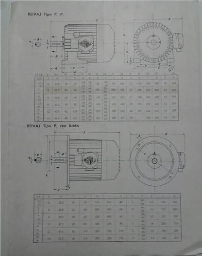 Used REIVAJ 3 HP Motor 107235 #110229