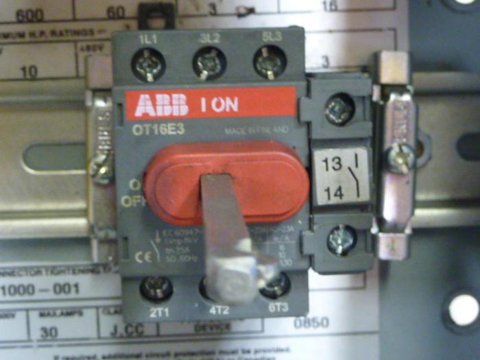 Used ABB Disconnect Switch NF161-3PBJA10 #66995